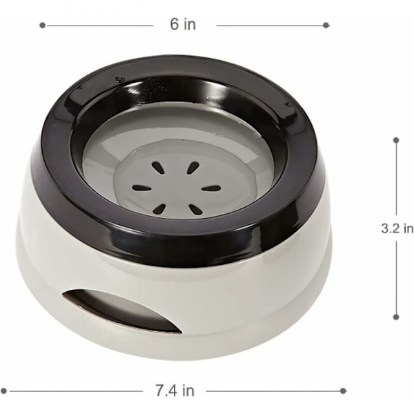 Spill-Proof Hundskål - Vattenbehållare för långsam utfodring