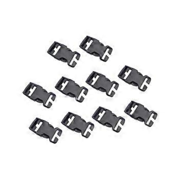 10 kpl Pikalukot Ei vaadi ompelua Lukot Liukumaton Vaihto Korjaus DIY Sivulukko Reppuun Vyölaukkuun (6,7 cm x 2,6 cm)