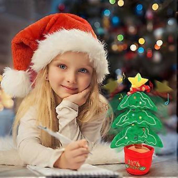 Dansende Plyslegetøj Elektronisk - Sød Dansende Julemandslegetøj! Et Must-Have til Jul 2024!