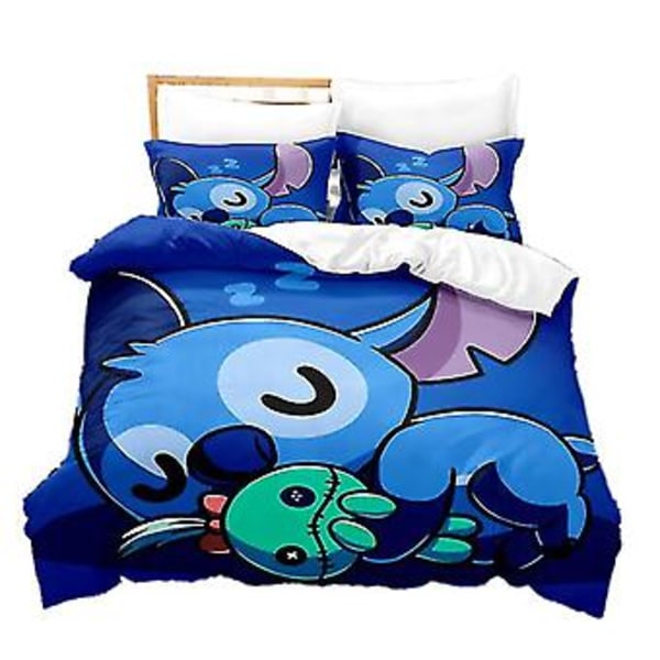 Uusi Stitch Digitaalinen Painettu Vuodevaatesetti Lastenlahja Vuodevaatesetti Peittojen ja Tyynyliinojen 3kpl/2kpl -ZHENV{jkw} (140CM 200CM Väri SDZ52)
