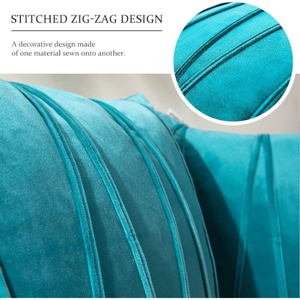 Set med 2 jul kuddfodral 45x45 Anka Blå Soffa Blank Velour