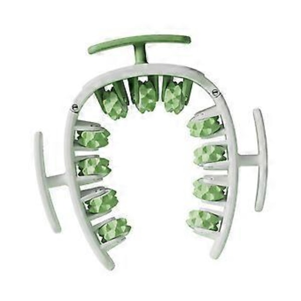 Benmassageverktyg med justerbar bredd, professionellt elastiskt fäste, hållbart (Vit Grön)
