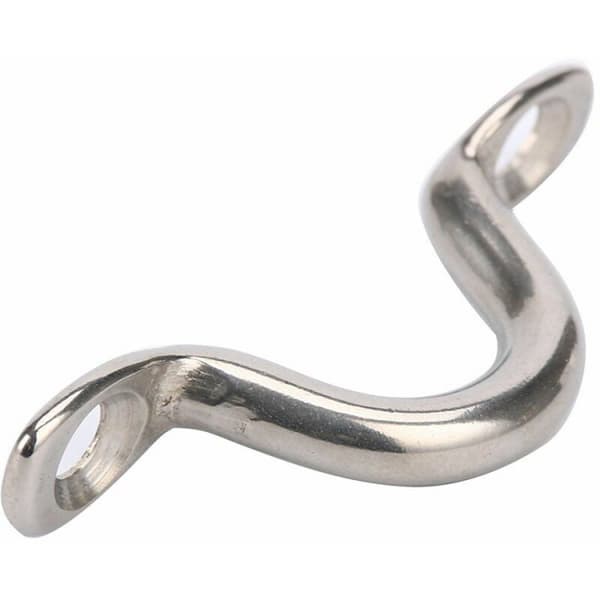 Pakke med 6 M5 rustfrit stål Bimini bådtop PAD EYE, øjestroppe,