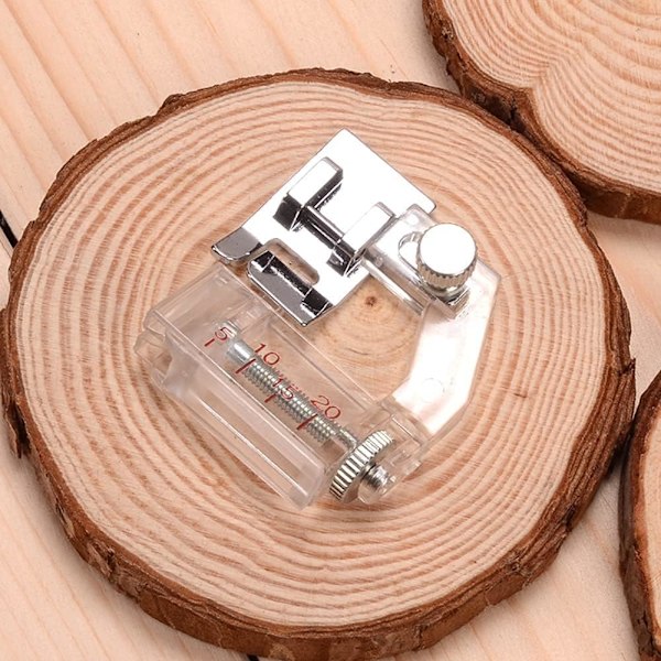 1 x Symaskinspressarfot, Justerbar 5-20mm Universal Linjal