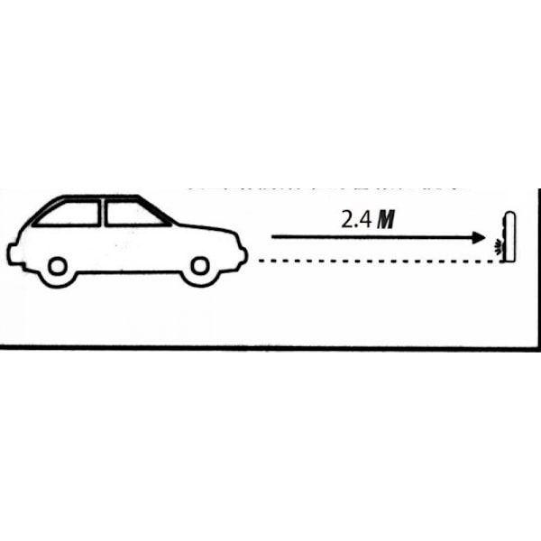 Garage Parkeringssensor, Garage Parkeringshjälp, Justerbar Höjd Trefärgad