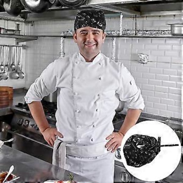 3 st Mode Kockhattar Kök Catering Kock Arbetsmössor (Blandade Färger)