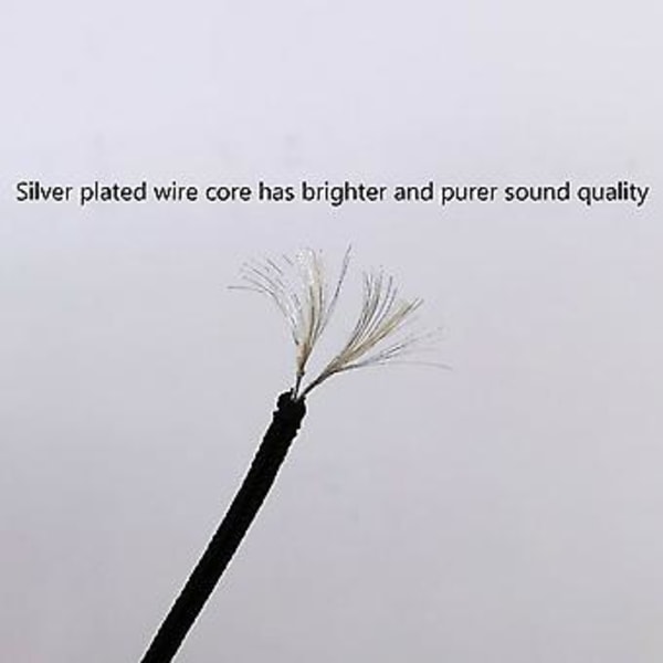 Hodetelefon 4.4mm Balansert Kabel DIY Kabel for HD580 HD600 HD650 HD660S Hodetelefon Oppgraderingskabel