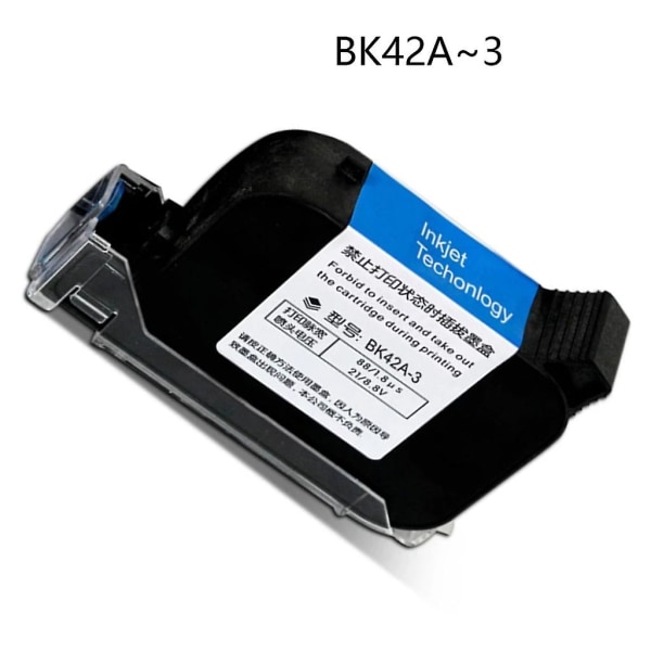 12.7mm Bk42a-3 Quick Drying Ink Cartridge Black Inkjet Cartridge Fast-drying