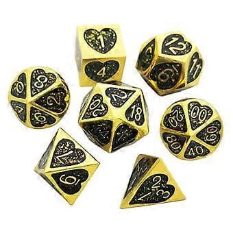 7 stk. Numerisk Multi Side D8 D10 D12 D20 For( Golden)