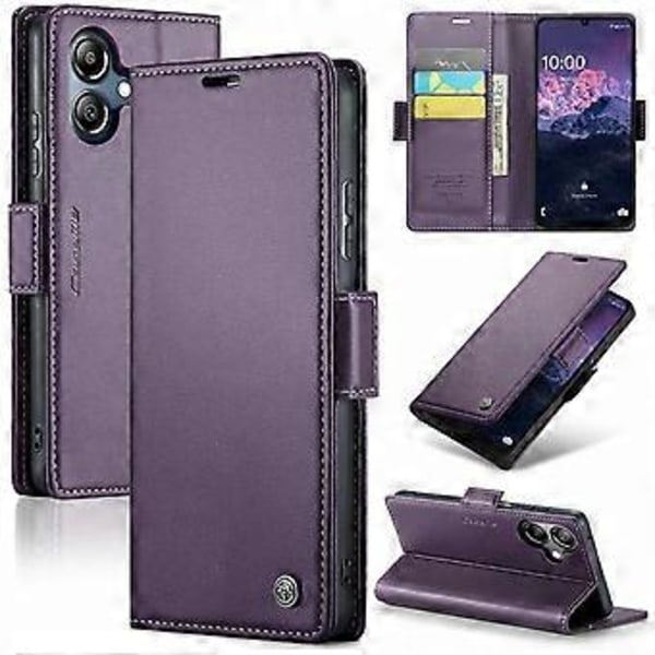 Til Samsung Galaxy A06 Case CASEME 023 Series RFID-blokerende Blankt Stativ Telefon Cover (Style F)