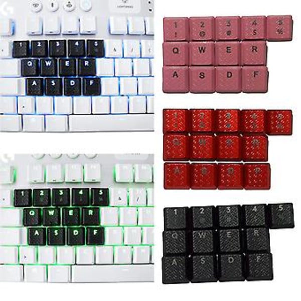 Liukumattomat Tekstuuri Keycapit 13kpl PBT Keycap OEM Profiili G915TK LKeycapille (Vaaleanpunainen)