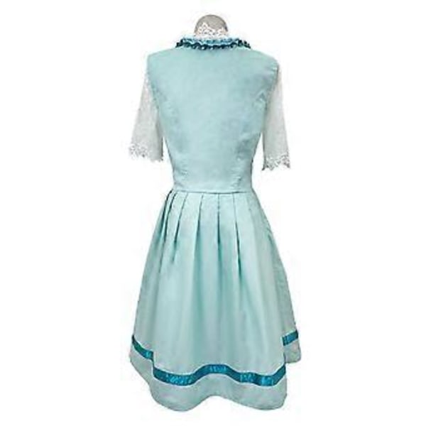 Naisten Oktoberfest-asu Saksalainen Dirndl-mekko Baijerilainen Karnevaalijuhla-asu (XL Vaaleanvihreä)