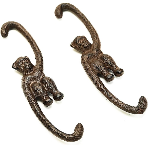 Raskaankalustoiset valurautaiset S-koukut - 20CM & 2 kpl apinankoukut -