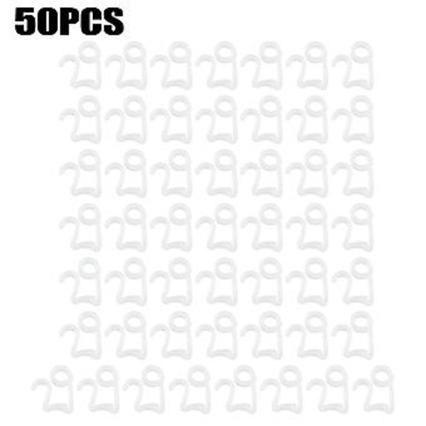 50 x Takrenne-kroker / -klips for julelys utendørs (2)