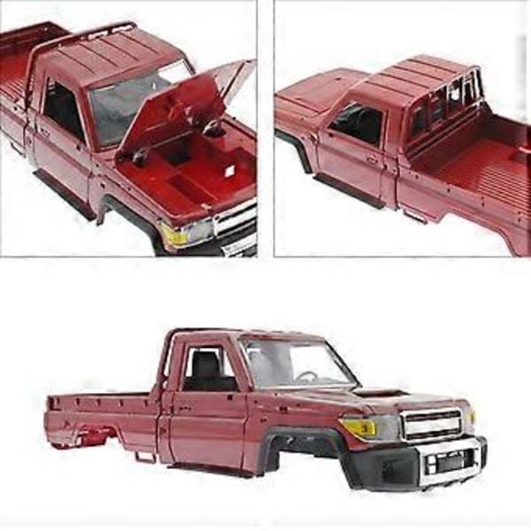 Fjärrstyrd Bilkaross RC Lastbil Kaross Lätt att Installera Uppgradera DIY RC Bilkaross för MN82 1:12 RC Lastbilsersättningsdel (Röd)