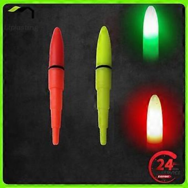 Fiskespö-Flytande Ljus Luminous Float Elektrisk Nattflytande Utomhus LED-Ljusstav Elektroniska Fiskespön Fiskglow Sticks (B SET)