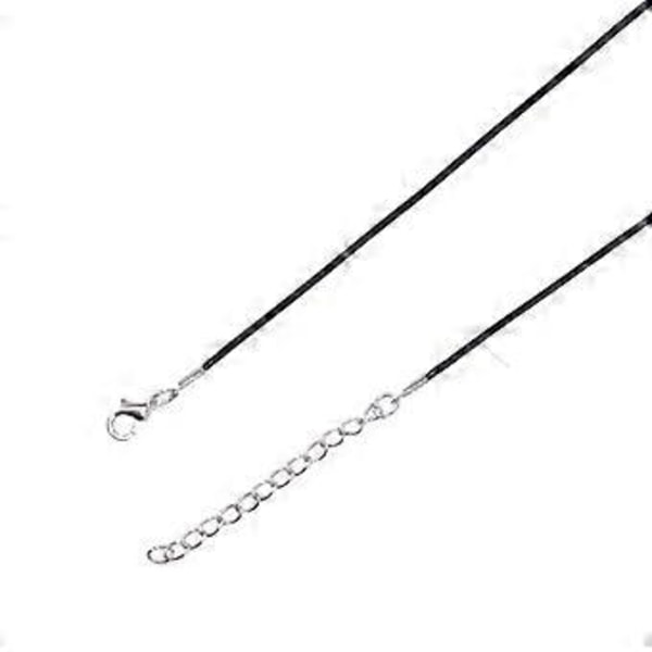 20 stk. vokset halskjede snorer hengende streng for anheng med spenne DIY smykkelaging materialer