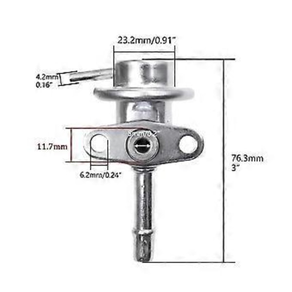 Bränsletrycksregulator 3 Bar för Almera AD Sunny Sentra Avenir G20 Q45 SR20DE R394 47040286 226701