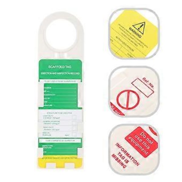 1 Sæt Stillads Status Holder og Tag Kit Stillads Sikkerhedsinspektion Tag Stillads Tag