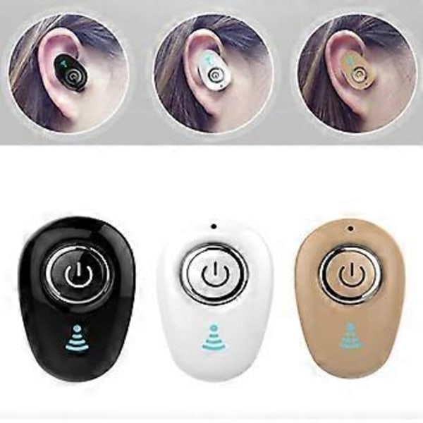 S650 Bluetooth-hörlurar Trådlösa hörlurar Stereo Sport Vattentäta Sport In-Ear Osynliga Hörlurar Headset med Mikrofon (07 Boxed)