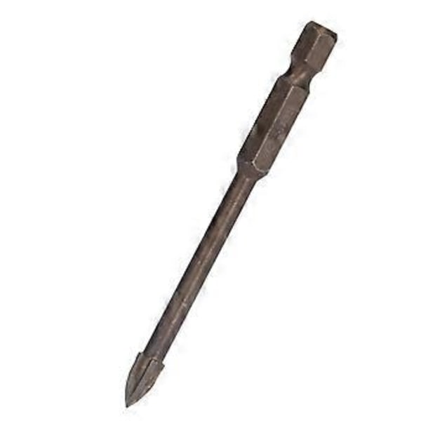5 stk. Krydsbor 1/4 tommer Hex Skaft Fliser Glas Keramik Beton Hulåbner Hårdlegeret Værktøj 5mm ( )