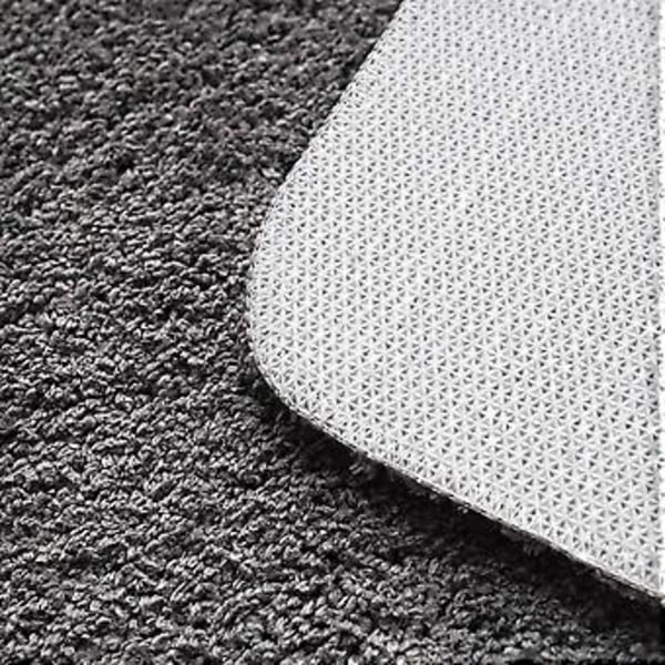 Bade Måtter Skridsikker Brusemåtte Absorberende Lille Tæppe Dørmåtte Indendørs Køkkentæpper (50*80cm mørkegrå)