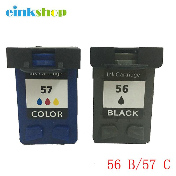 Compatible Ink Cartridges For Hp 56 57 Replacement For Hp56xl 57 Psc 1315 1350 2110 2175 2210 2410m 450 5150 5550 5650