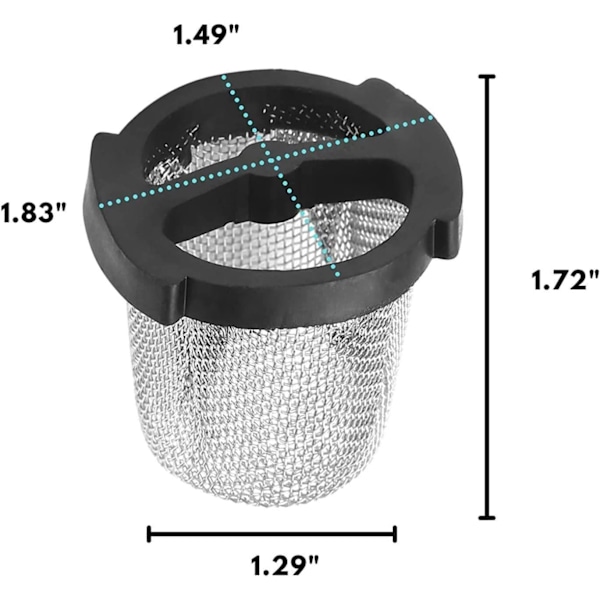 2 stk Zodiac Kompatibel Polaris 6-504-00 Erstatningsfilter, C