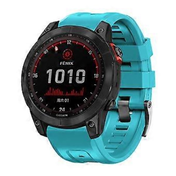 Type L Silikone Urrem 26mm til Garmin Tactix 7 Pro/Fenix 7X/Fenix 6X Pro (Style L)
