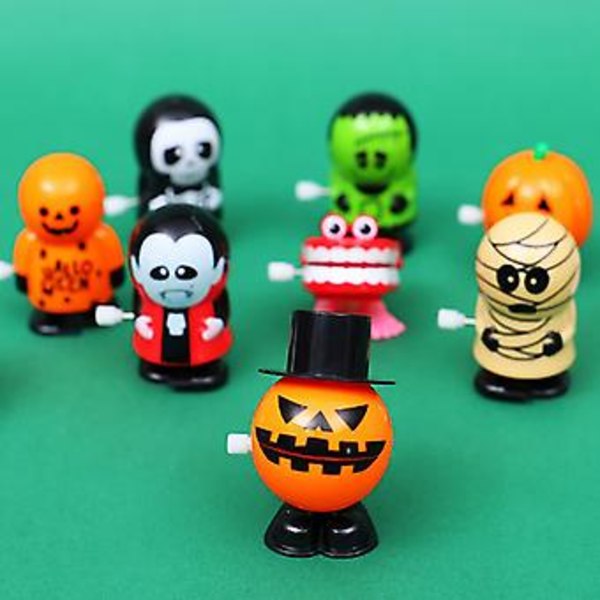 Kellotaulu-silmät, kävelevät, lelupussiin, lasten syntymäpäiväjuhliin ja temppuiluun tai herkkuihin Halloweenina (N10(1kpl))