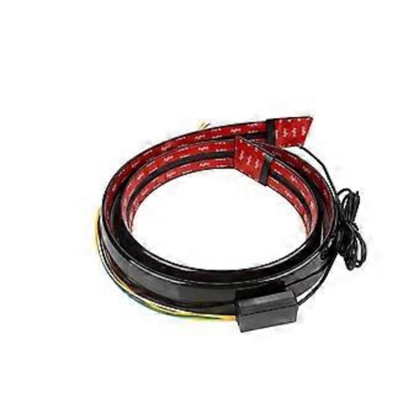 1,3M Uudet hiilikuituiset takavalot LED-varoitusvalo (3,8 cm leveä, puhdas musta - monitoiminen)