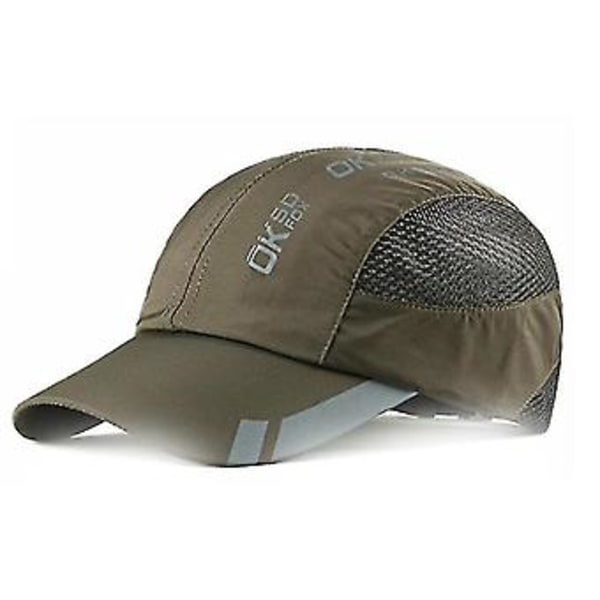 Unisex Andningsbar Snabbtorkande Topphatt för Män & Kvinnor Basebollkepsar Herrkeps Pappahatt Utomhus Fiske Solhatt för Sommar 5 Färger (Grön)