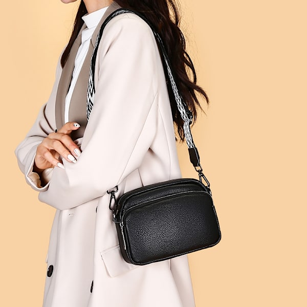 1 stk. Dame crossbody tasker - Læder håndtasker og skuldertasker w