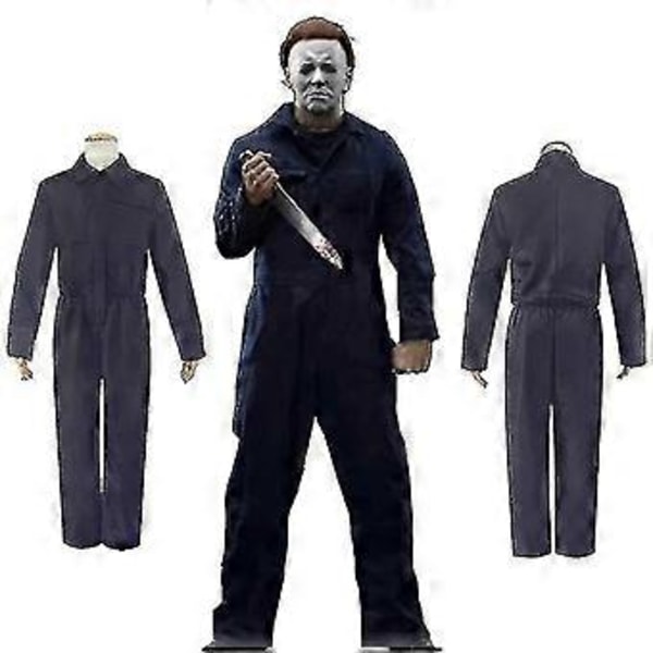 Halloween Moonlight Panic Michael Myers Halloween Kostym Cosplay Kostym_v Z (L)