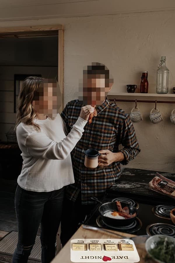 Idéer för dejtningskvällar - Tärningar i trä - Present till par - Bröllopsdusch Chri