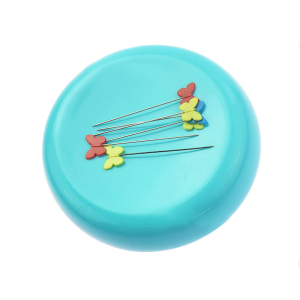 2 stk magnetiske syputerunderlag runde papirclipsholder magnetisk pute nåleholder sy nål trykknapp hårklips oppbevaringsboks nålepute for sy DIY-prosjekter