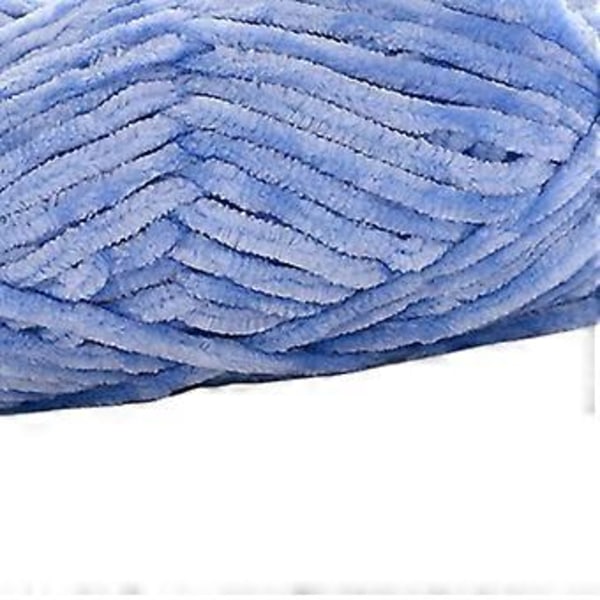 Grovt Garn Handstickning 80M DIY Tub Jättegarn Virkgarn Vikt Garn Handstickat Garn för Pläd Hantverk Halsduk Tröjor Kudde (Himmelsblå)