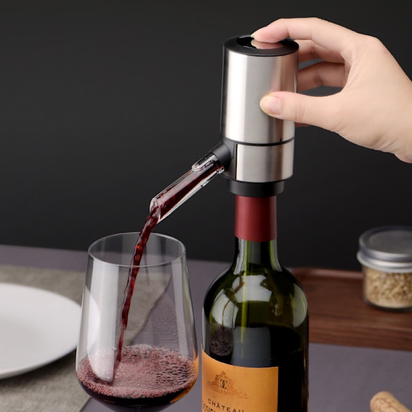Elektrisk Vinbelufter Hældeautomatisk Vin Dispenser Pumpe Med Tilbagetrækkeligt Rør