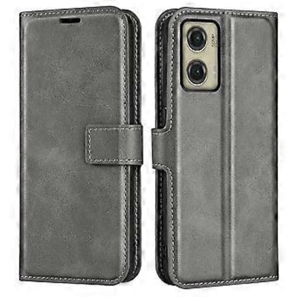 Til Motorola Moto G Stylus 5G (2024) Stand Case Anti-Scratch Kalvetekstur Læder Telefon Cover (Style D)