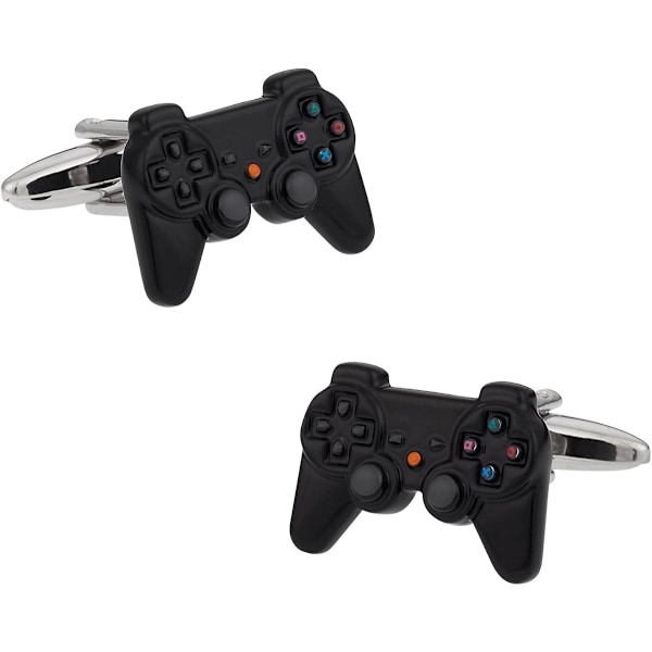 Mans Video Game Controller Cufflinks Funny Novelty Cuff Links med Presentation Gift Box Man Boyfriend