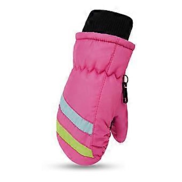 Vintervantar för barn, vattentäta skidhandskar, vandringshandskar, snowboardvantar (blå), 2-5 år