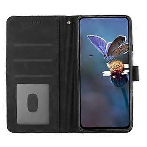 Til Samsung Galaxy A32 5G/M32 5G PU Læder Wallet Cover Blomster Prægning Telefon Cover med Støttefod (Style E)