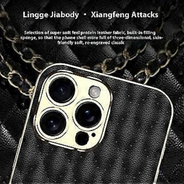 GKK iPhone 16 Pro -kotelo, vinoneliökuvioitu PU+TPU+PC-puhelinkuori, galvanoidulla reunuksella (tyyli E)