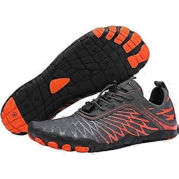Lorax Pro Barefoot sko til kvinder, vandresko til kvinder, Lorax Pro Barefoot - sunde og skridsikre ride-strandsko tilbehør (6,5-7 bred orange)