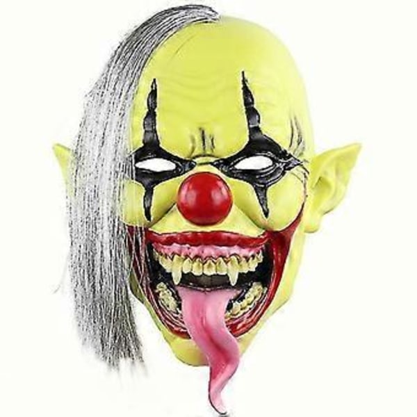 Joker mask Halloween Dekoration Ond Clown Läskig Helmask Skräck Cosplay Party Fancy Kostym Rekvisita