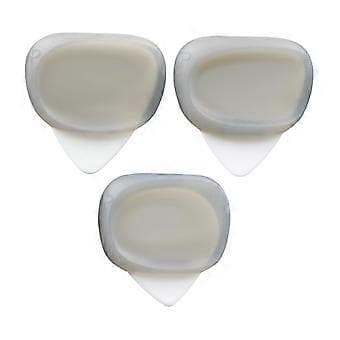 3 Gitarrplektrum Tumfingerplektrum 0.6/0.96/1.2mm för Bas Akustisk Gitarr (Grå)