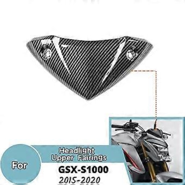 Motorcykel Främre Övre Strålkastarhus Topp Kaross Kåpa Panel Skydd för GSX-S1000 GSXS1000 2015-2020 GSXS 1000