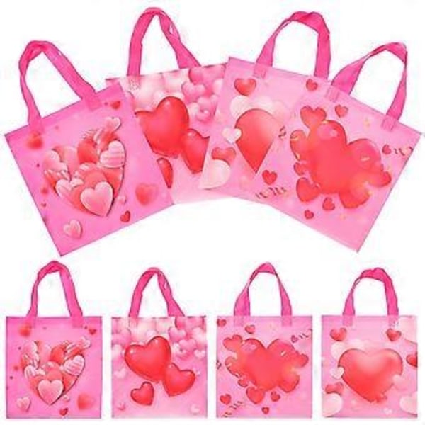 8 stk. Valentinsdag Gaveposer Gaveindpakningsposer Tomme poser Gaveindpakningsbeholder