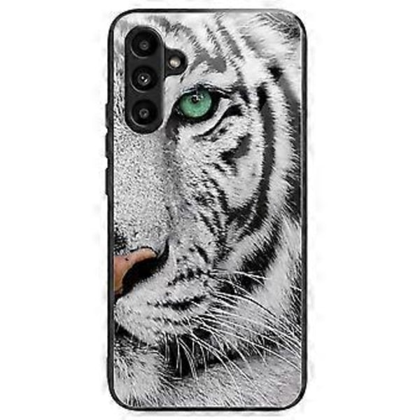 For Samsung Galaxy A15 4G/5G Deksel Herdet Glass Telefondeksel med Mønsterdesign (Tigerhode)