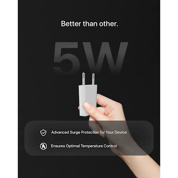 USB-kontakt, laddare för iPhone och andra universella 5V USB AC-adaptrar